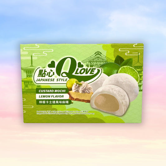 QLOVE Mochi - Rýžové koláčky s citrónovou pudinkovou příchutí 168g🥟