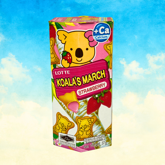 Koala´s March - Sušenky plněné jahodovým krémem 37g